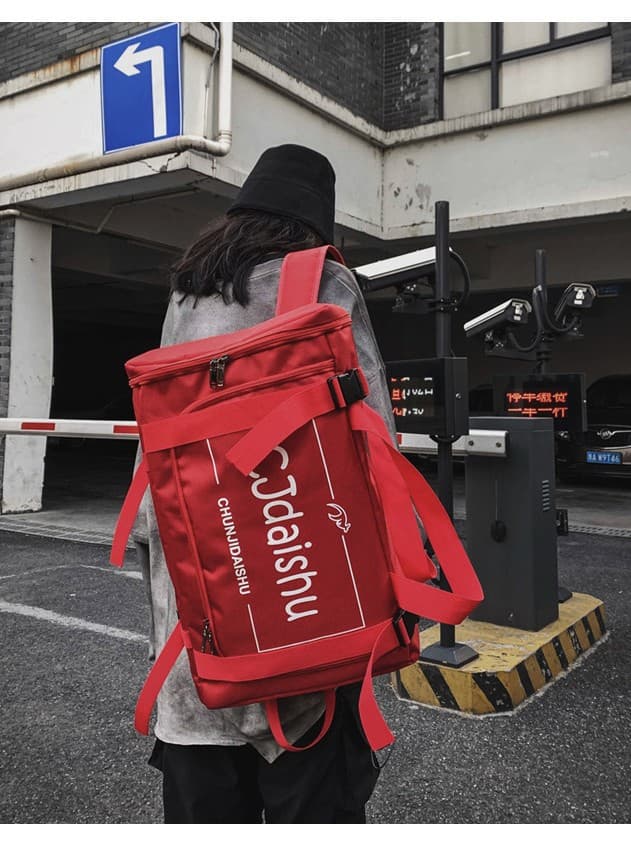 リュックサック 大容量ロゴプリント3way多機能リュックサック